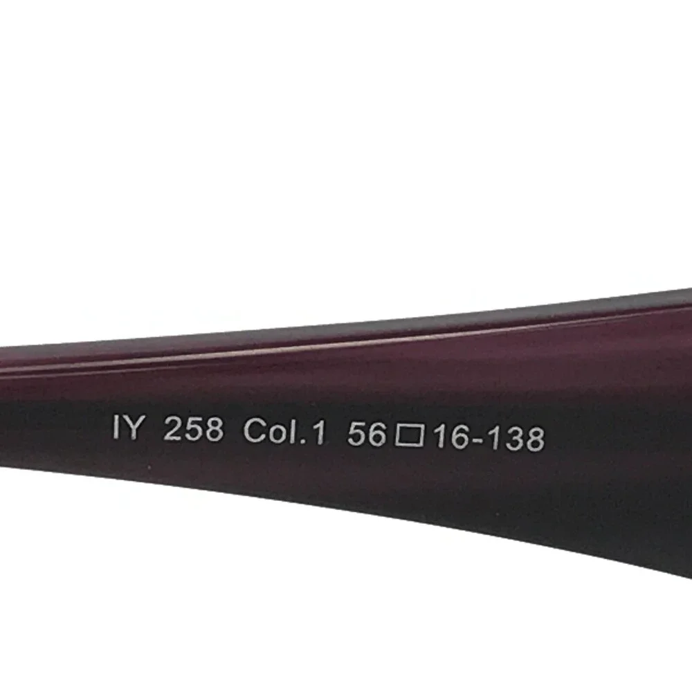 Iyoko-Inyake Eyeglasses Frames IY 258 Col.1 Purple Rectangular 56-16-138